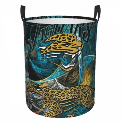 NFL Jacksonville Jaguars Hamper Bag Laundry Basket For Laundry Room Or Bathroom LD198