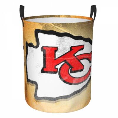 NFL Kansas City Chiefs Hamper Bag Laundry Basket For Laundry Room Or Bathroom LD202