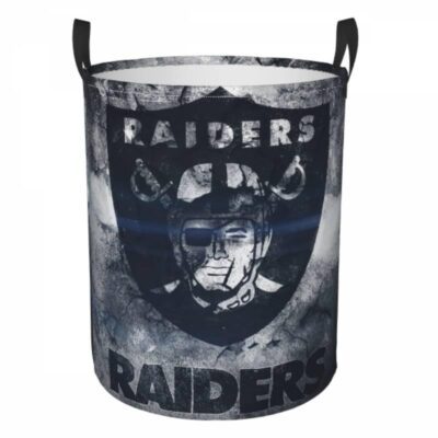 NFL Las Vegas Raiders Hamper Bag Laundry Basket For Laundry Room Or Bathroom LD308