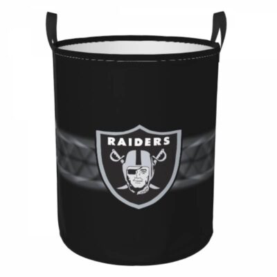 NFL Las Vegas Raiders Hamper Bag Laundry Basket For Laundry Room Or Bathroom LD805