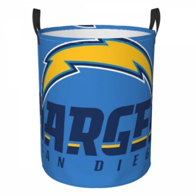 NFL Los Angeles Chargers Hamper Bag Laundry Basket For Laundry Room Or Bathroom LD310