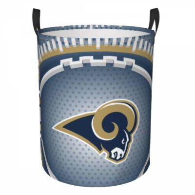 NFL Los Angeles Rams Hamper Bag Laundry Basket For Laundry Room Or Bathroom LD312