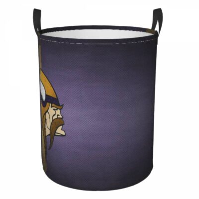 NFL Minnesota Vikings Hamper Bag Laundry Basket For Laundry Room Or Bathroom LD316