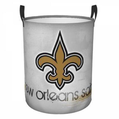 NFL New Orleans Saints Hamper Bag Laundry Basket For Laundry Room Or Bathroom LD212