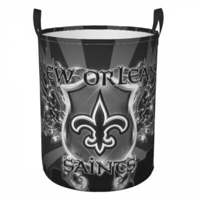 NFL New Orleans Saints Hamper Bag Laundry Basket For Laundry Room Or Bathroom LD819