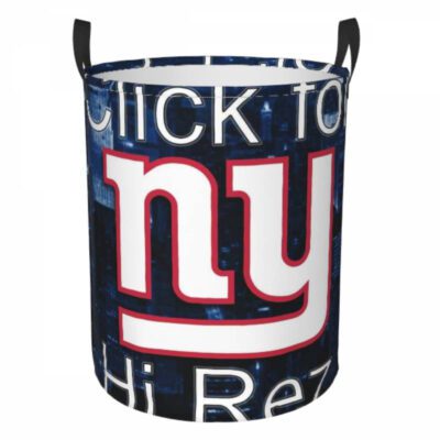 NFL New York Giants Hamper Bag Laundry Basket For Laundry Room Or Bathroom LD323