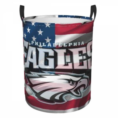NFL Philadelphia Eagles Hamper Bag Laundry Basket For Laundry Room Or Bathroom LD326