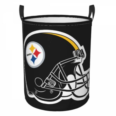 NFL Pittsburgh Steelers Hamper Bag Laundry Basket For Laundry Room Or Bathroom LD215