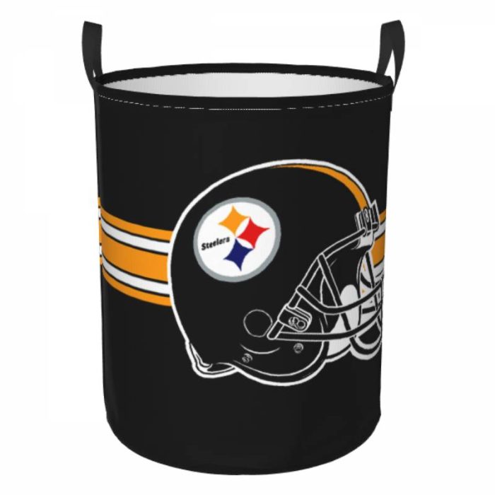 NFL Pittsburgh Steelers Hamper Bag Laundry Basket For Laundry Room Or Bathroom LD218