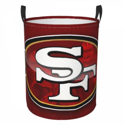 NFL San Francisco 49ers Hamper Bag Laundry Basket For Laundry Room Or Bathroom LD220