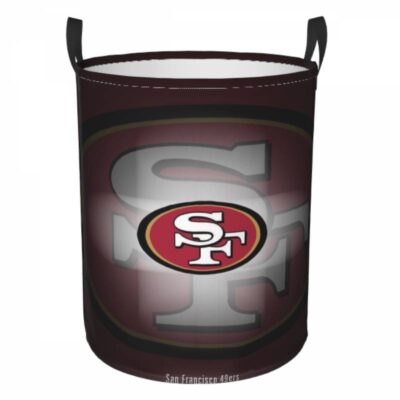 NFL San Francisco 49ers Hamper Bag Laundry Basket For Laundry Room Or Bathroom LD830