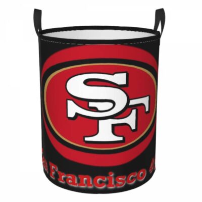 NFL San Francisco 49ers Hamper Bag Laundry Basket For Laundry Room Or Bathroom LD831
