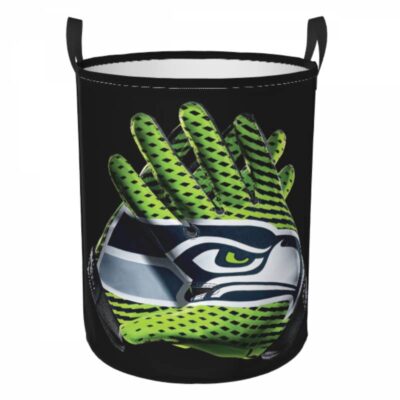 NFL Seattle Seahawks Hamper Bag Laundry Basket For Laundry Room Or Bathroom LD222
