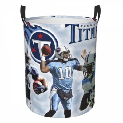NFL Tennessee Titans Hamper Bag Laundry Basket For Laundry Room Or Bathroom LD228