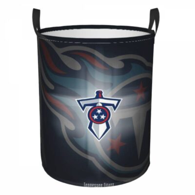 NFL Tennessee Titans Hamper Bag Laundry Basket For Laundry Room Or Bathroom LD834