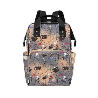 Nightmare Before Christmas Diaper Bag Backpack Multifunctional Backpack