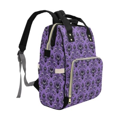 Original Haunted Mansion Wallpaper Diaper Bag Backpack Multifunctional Backpack 3