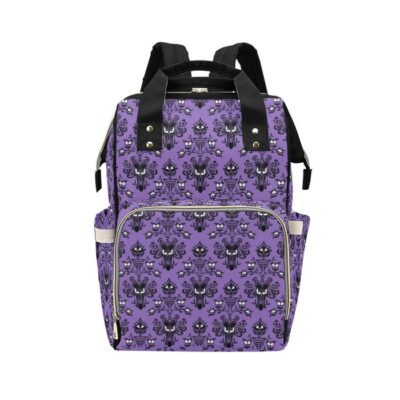 Original Haunted Mansion Wallpaper Diaper Bag Backpack Multifunctional Backpack