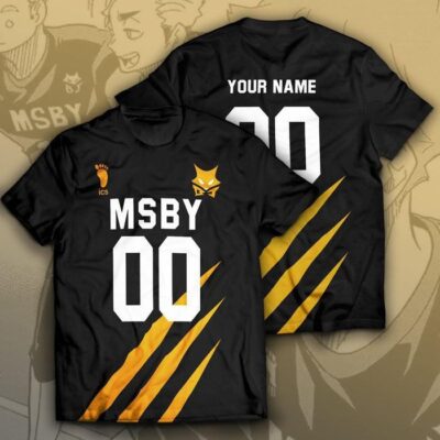 Personalized MSBY Black Jackals Unisex T Shirt 1