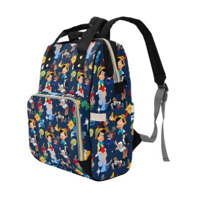 Pinocchio Diaper Bag Backpack Multifunctional Backpack 3