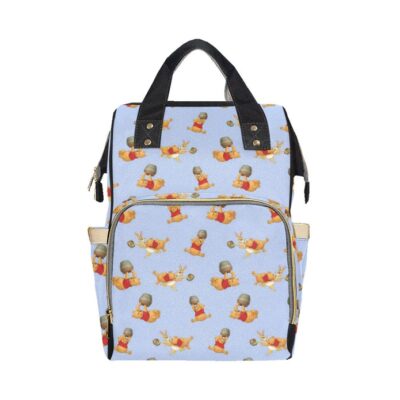 Pooh Bear Hunny Pot Diaper Bag Backpack Multifunctional Backpack