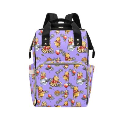Pooh and Friends Diaper Bag Backpack Multifunctional Backpack