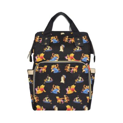 Pooh and Friends Diaper Bag Backpack Multifunctional Backpack