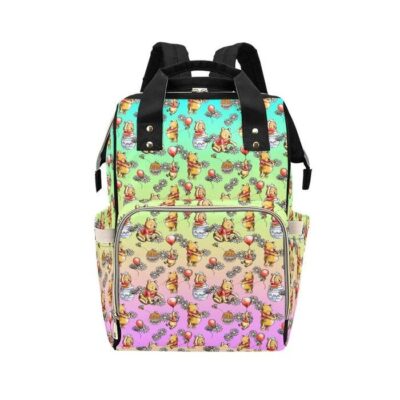 Pooh and Friends Diaper Bag Backpack Multifunctional Backpack