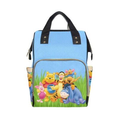 Pooh and Friends Diaper Bag Backpack Multifunctional Backpack