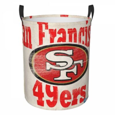 San Francisco 49ers Hamper Bag Laundry Basket For Laundry Room Or Bathroom LD235