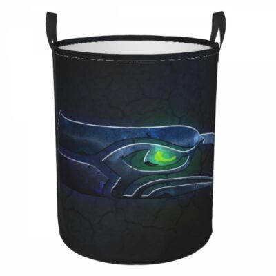 Seattle Seahawks Hamper Bag Laundry Basket For Laundry Room Or Bathroom LD237