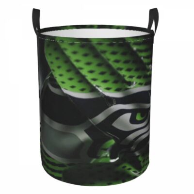 Seattle Seahawks Hamper Bag Laundry Basket For Laundry Room Or Bathroom LD844