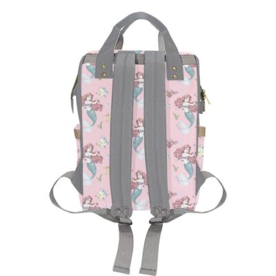 The Little Mermaid Diaper Bag Backpack Multifunctional Backpack 3 2