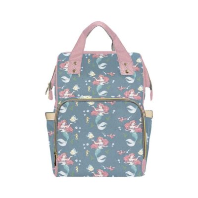 The Little Mermaid Diaper Bag Backpack Multifunctional Backpack
