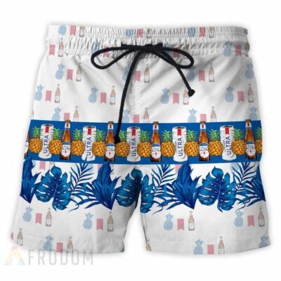 Tropical Pineapple Michelob ULTRA Hawaiian Shirt And Shorts Set 2 Tropical Pineapple Michelob ULTRA Hawaiian Shirt And Shorts Set 2