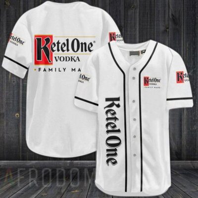 White Ketel One Vodka Baseball Jersey