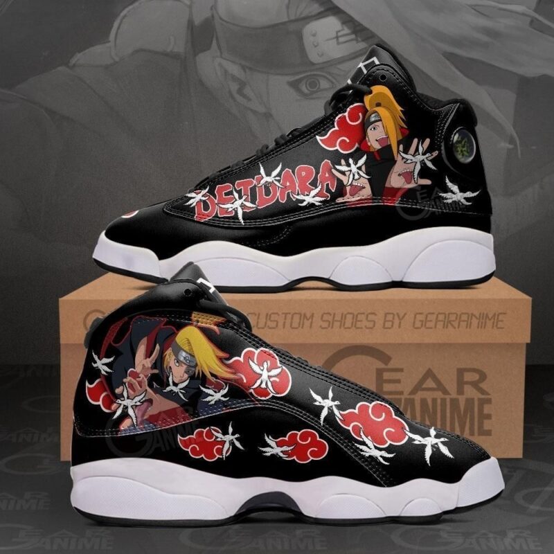 Akatsuki Deidara Naruto Anime Shoes Air Jordan 13 Sneaker Hot 2022 JD14429