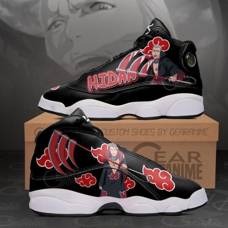 Akatsuki Hidan Air Jordan 13 Sneakers Naruto Custom Anime Shoes JD14376