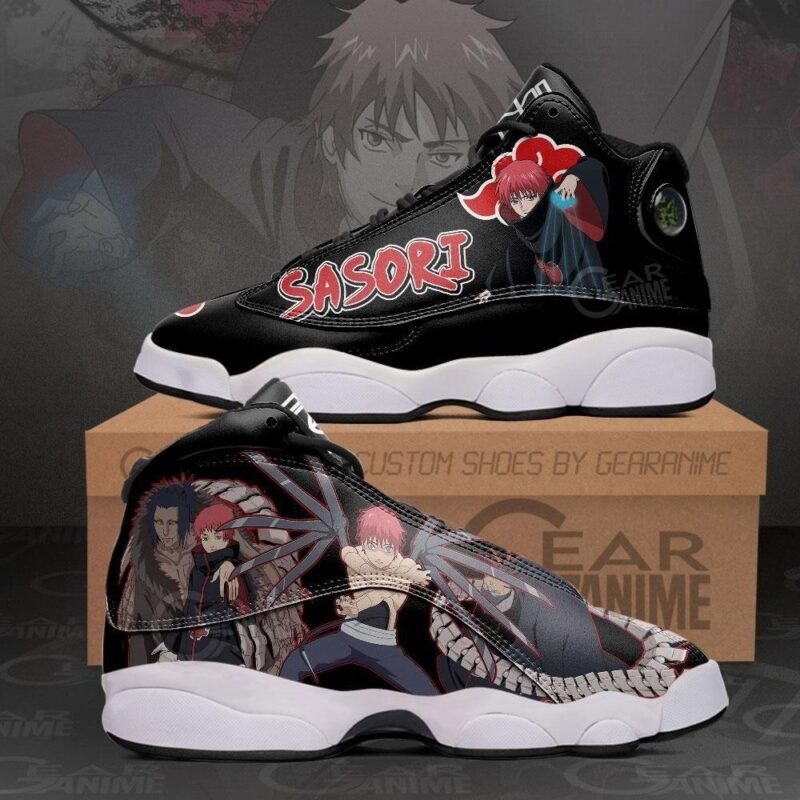 Akatsuki Sasori Air Jordan 13 Sneakers Naruto Custom Anime Shoes JD14372