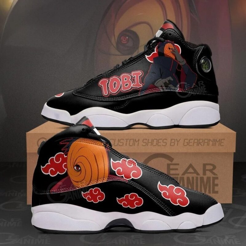 Akatsuki Tobi Naruto Custom Anime Shoes Air Jordan 13 Sneaker Hot 2022 JD14430