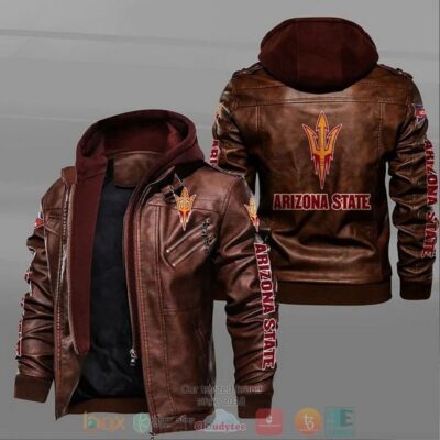 Arizona State Sun Devils Football NCAA Leather Jacket LJ0367 1