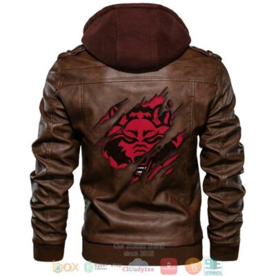 Arkansas State Red Wolves NCAA Brown Leather Jacket LJ0398