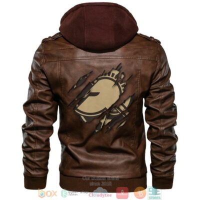 Army Black Knights NCAA Brown Leather Jacket LJ0406