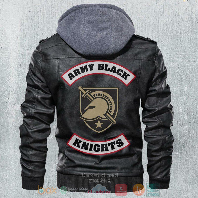 Army-Knights-NCAA-Football-Leather-Jacket-LJ0409 Army Knights NCAA Football Leather Jacket LJ0409