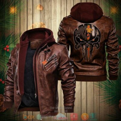BC Lions CFL Leather Jacket LJ0497 1