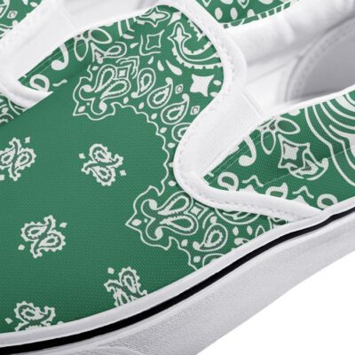 Bandana Slip-On Shoes Low Top Sneaker For Fans 3 Bandana Slip On Shoes Low Top Sneaker For Fans 3