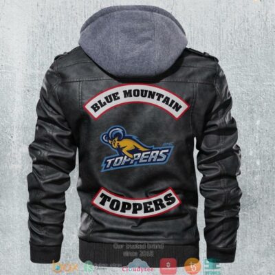 Blue Moutain Toppers NCAA Football Motorcycle Leather Jacket LJ0532
