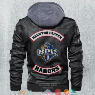 Brewton Parker Barons NCAA Football Motorcycle Leather Jacket LJ0603