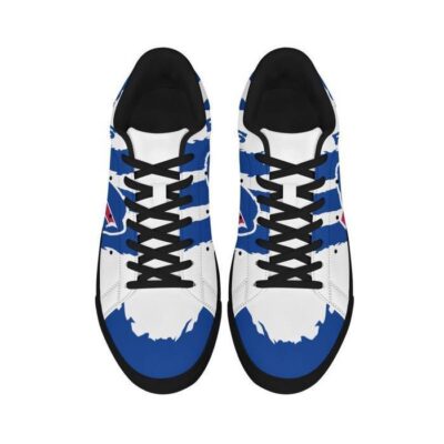 Buffalo Bills Low Top Leather Stan Smith Shoes - Black Sole SST1625 3 Buffalo Bills Low Top Leather Skate Shoes Tennis Shoes Sneaker For Fans Black Sole 3
