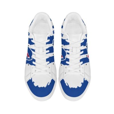 Buffalo Bills Low Top Leather Skate Shoes Tennis Shoes Sneaker For Fans White Sole 3